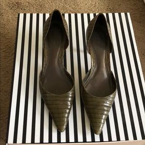 Ann Taylor leather heels made in Brazil